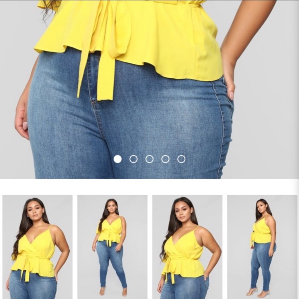 Size 1x fashion nova shirt